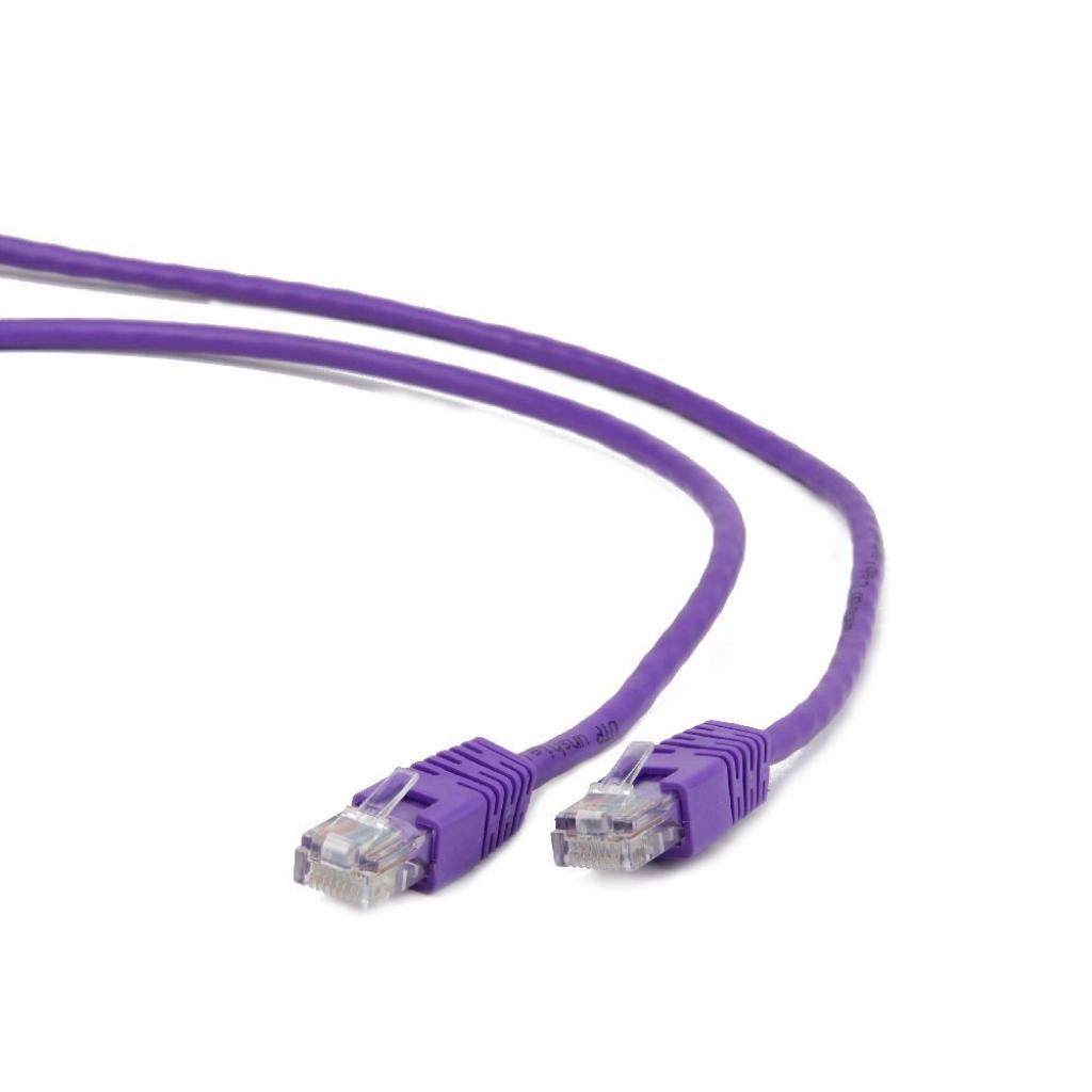 Патч-корд 0.25м FTP cat.6 CCA violet Cablexpert (PP6-0.25M/V) - зображення 1