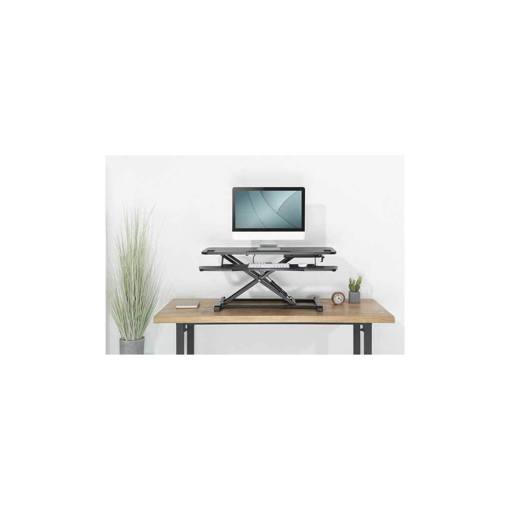 Столик для ноутбука Digitus Ergonomic Workspace Riser, 11-46cm, black (DA-90380-1) - зображення 2