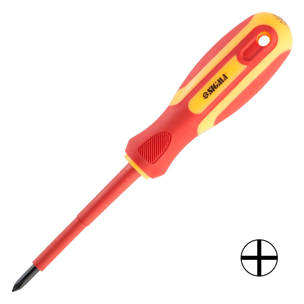 Викрутка Sigma діелектрична хрестова PH1x80мм 1000В CrV (4008141) - изображение 1