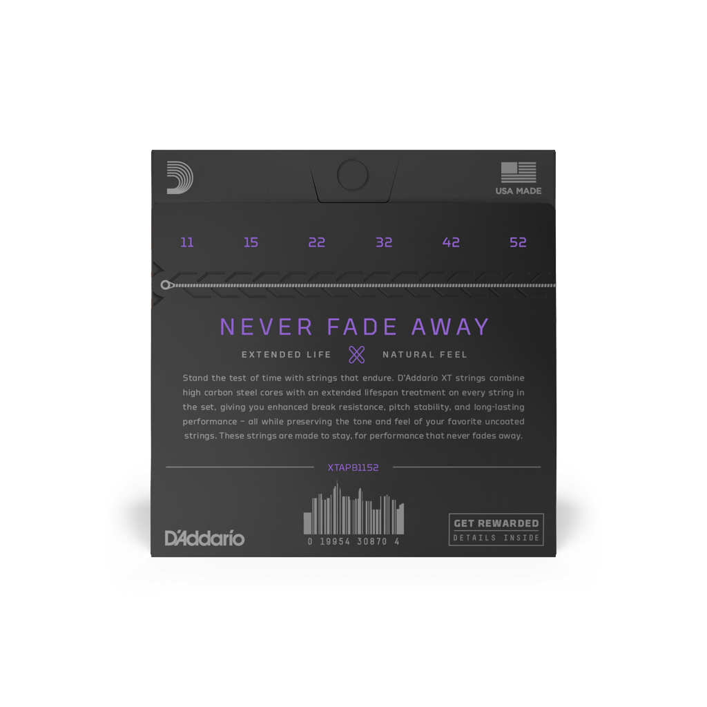 Струни для гітари D'Addario XT Phosphor Bronze Custom Light (11-52) (XTAPB1152) - зображення 3