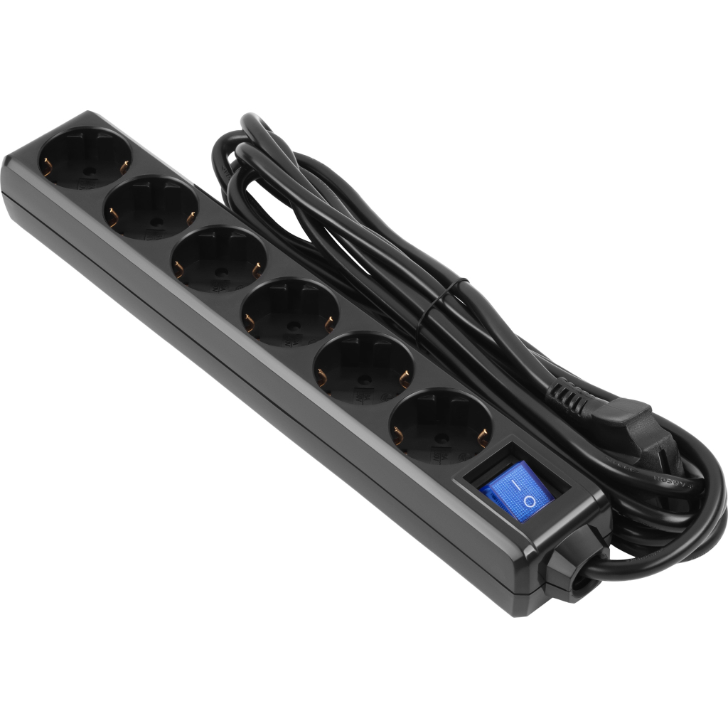 Мережевий подовжувач 2E 2E-U06ESM3BK - зображення 1