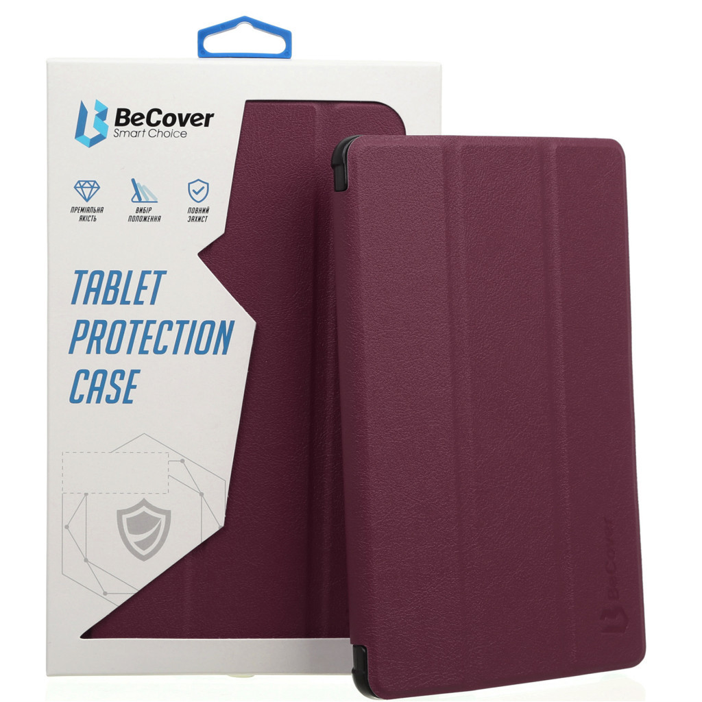 Чохол до планшета BeCover Smart Case Lenovo Tab M10 TB-X306F HD (2nd Gen) Red Wine (705974) - зображення 1