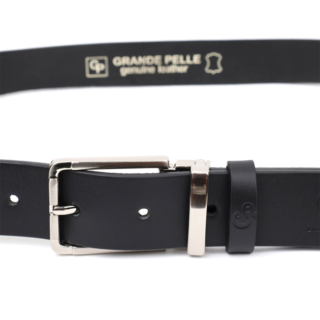 Ремінь Grande Pelle Брючний з натуральної шкіри Чорний (11677) - зображення 2