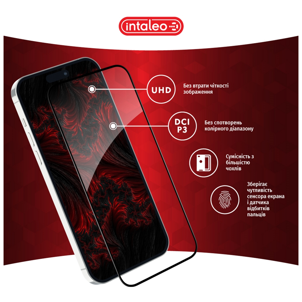 Скло захисне Intaleo Full Glue Apple iPhone 15 (1283126575242) - зображення 4