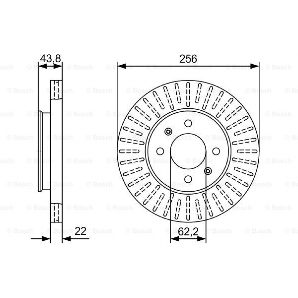 Гальмівний диск Bosch 0 986 479 W05 - зображення 1