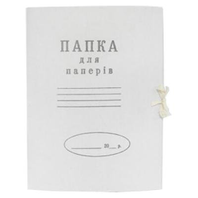 Папка на зав'язках Buromax А4, carton 0,4мм (single cut) (BM.3357) - зображення 1