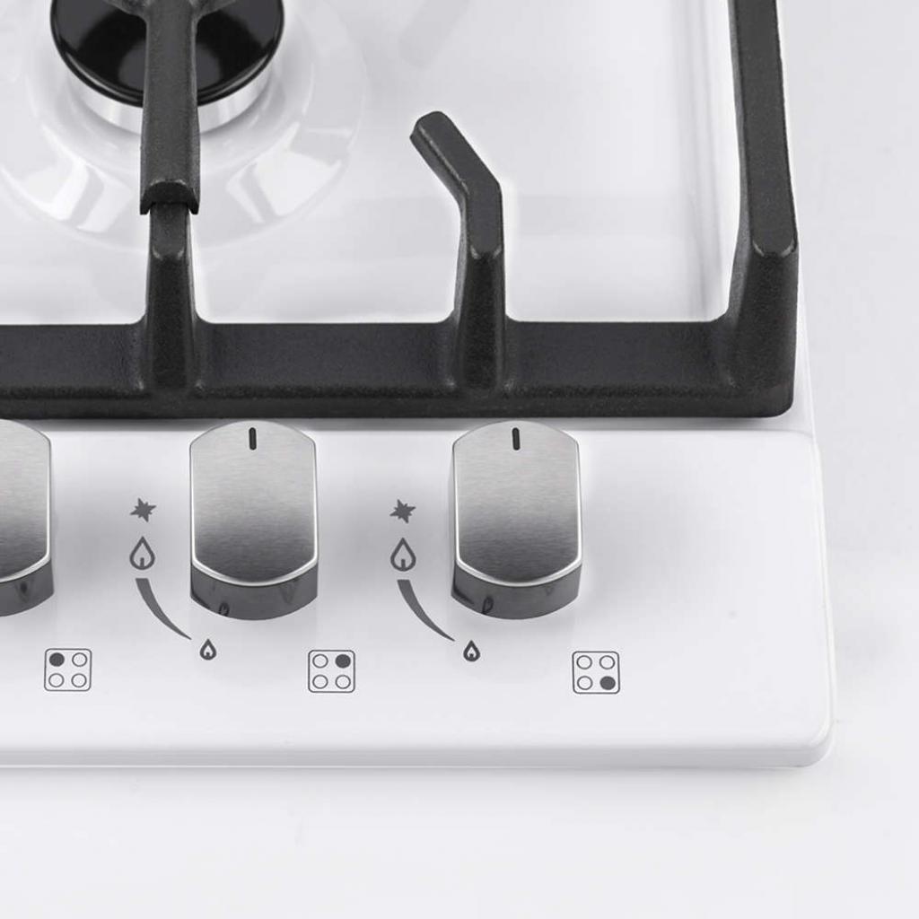 Варочна поверхня Pyramida PFE 643 WHITE LUXE - зображення 2