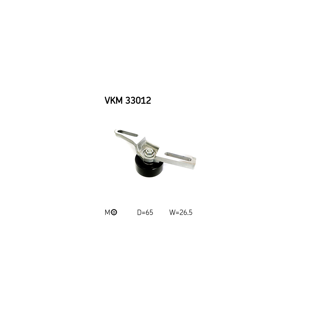 Ролик натягувача ременя SKF VKM 33012 - зображення 2