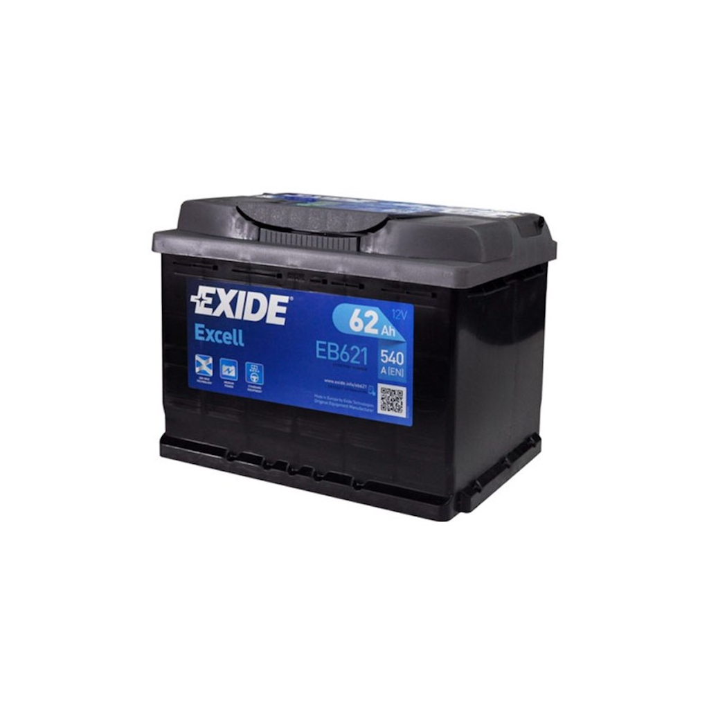 Акумулятор автомобільний EXIDE EXCELL 62A (EB621) - зображення 1