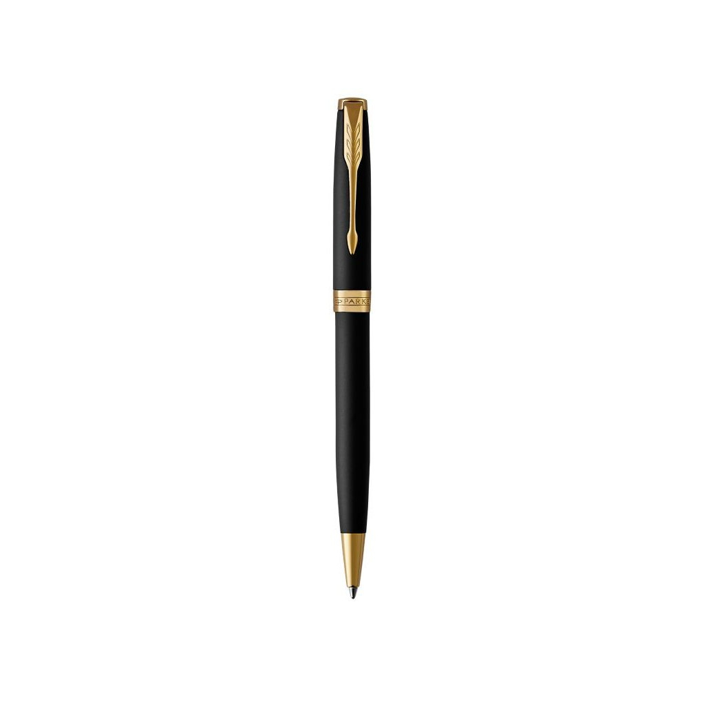 Ручка кулькова Parker SONNET 17 Matte Black Lacquer GT BP (84 832) - зображення 1