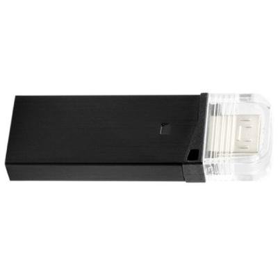 USB флеш накопичувач Goodram 64GB Twin Black USB 3.0 (PD64GH3GRTNKR9) - зображення 1