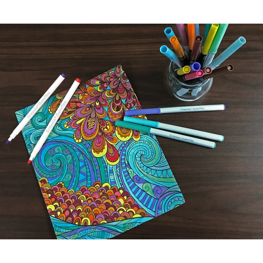 Фломастери Crayola Supertips (washable) пастельні кольори, 12 шт (58-7515) - зображення 5