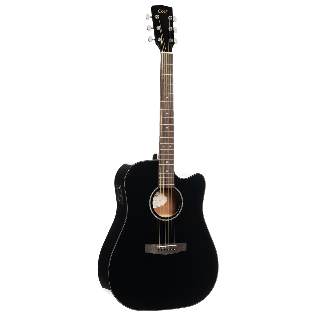 Гітара електроакустична Cort Earth 60CE Black Gloss - зображення 1