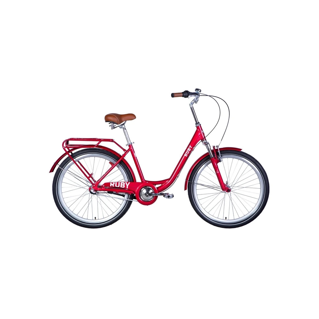 Велосипед Dorozhnik Ruby планет. Vbr AM 26" 17" Shimano Nexus ST 2024 Червоний (OPS-D-26-261) - зображення 1