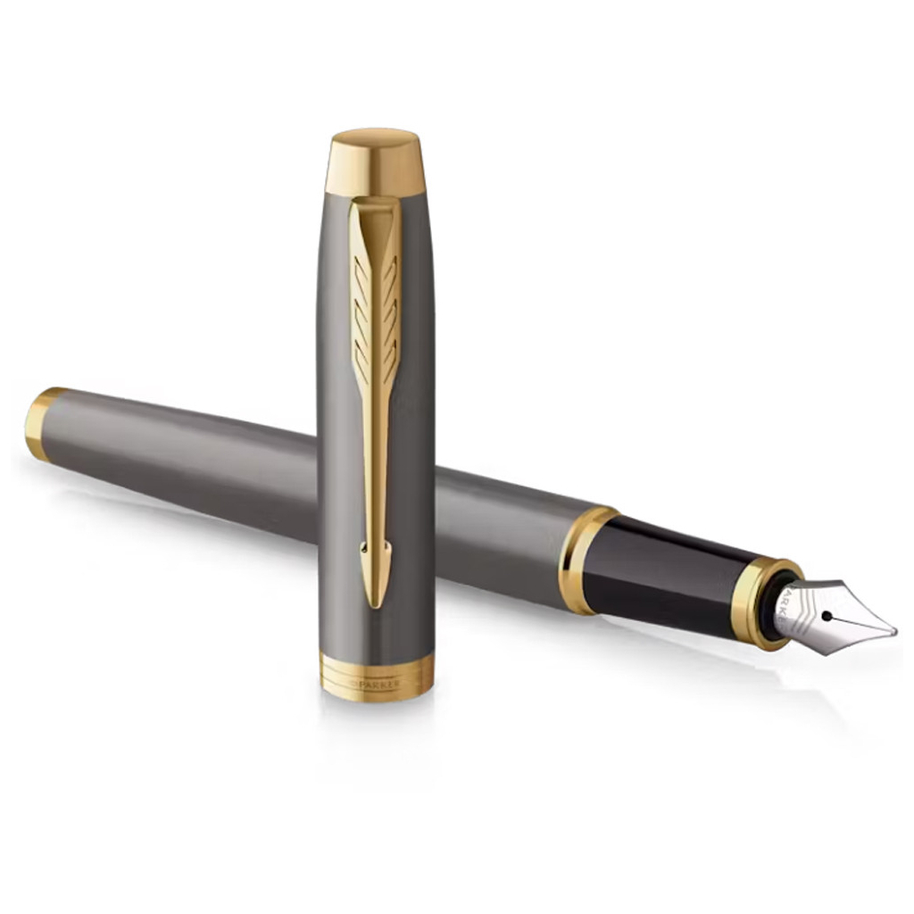 Ручка пір'яна Parker IM 17 Grey Lacquer GT  FP F (21 111) - зображення 3