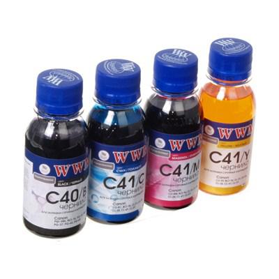 Чорнило WWM CANON PG40B/CL41 В/C/M/Y Комплект (C40/41SET-2) - зображення 1
