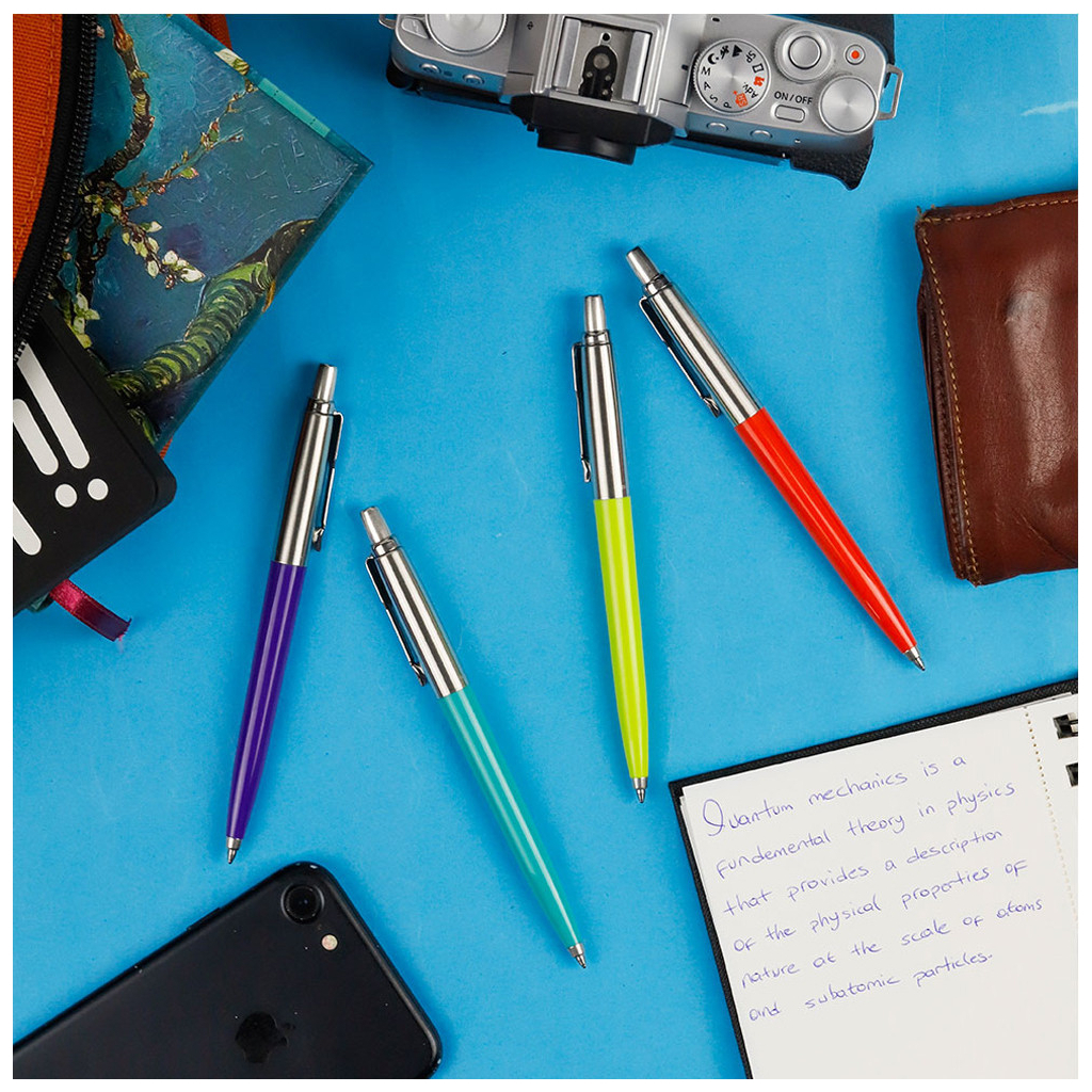 Ручка кулькова Parker JOTTER 17 Originals 80s Vermilon CT BP + Indigo CT BP блістер (15 996_BRED_2597) - зображення 4