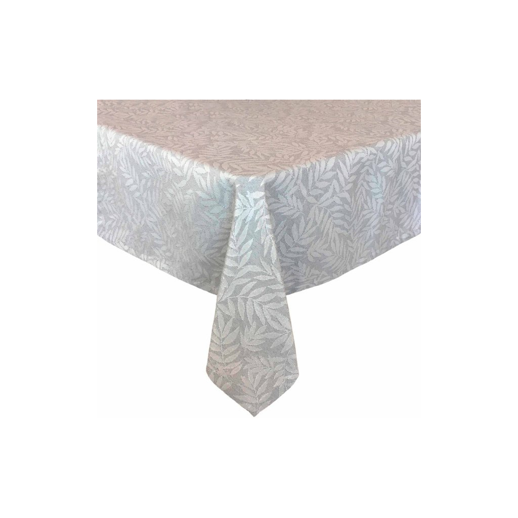 Скатертина Прованс Ельза Сірий срібло 132х132 см (4823093425705) - зображення 1