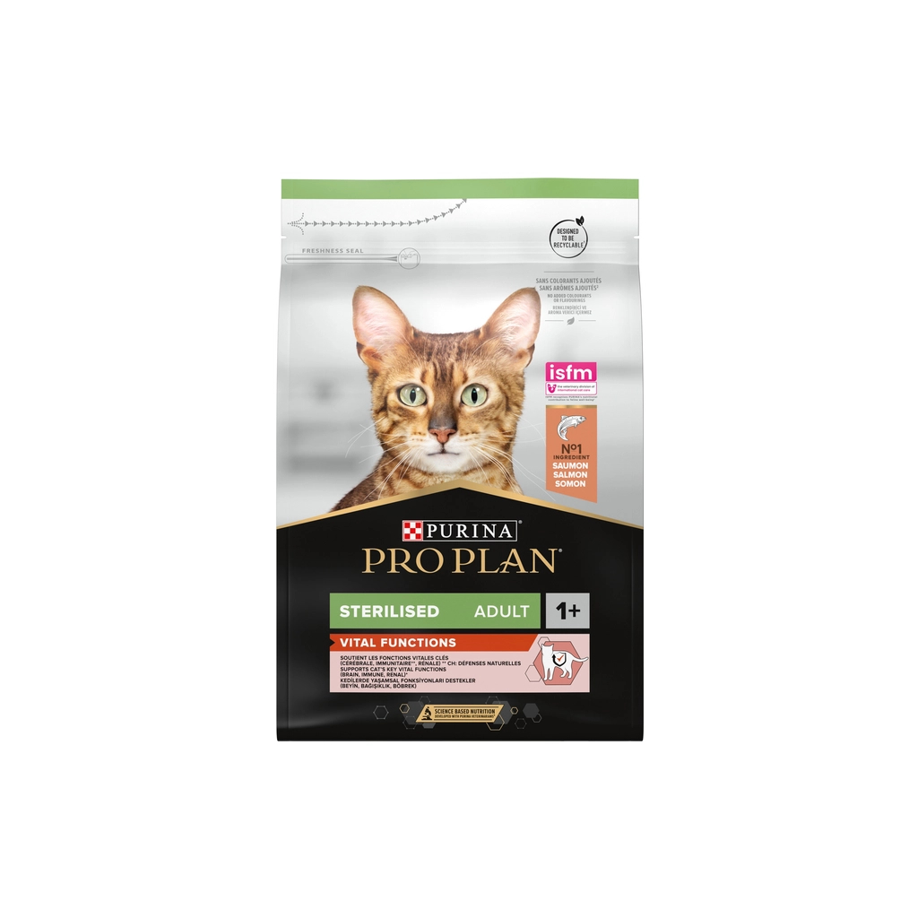 Сухий корм для кішок Purina Pro Plan Sterilised з лососем 3 кг (7613036517454) - зображення 1