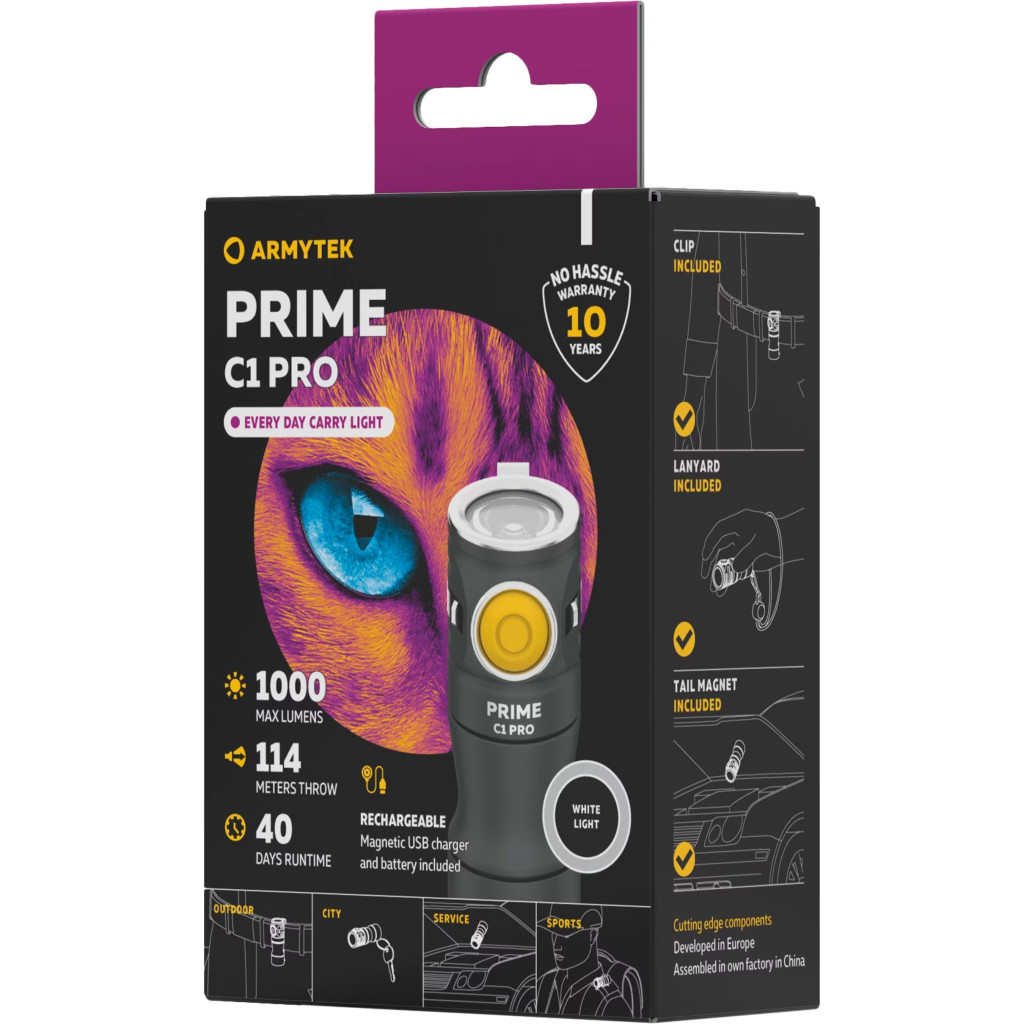 Ліхтар Armytek Prime C1 Pro Marnet USB White (F07901C) - изображение 3