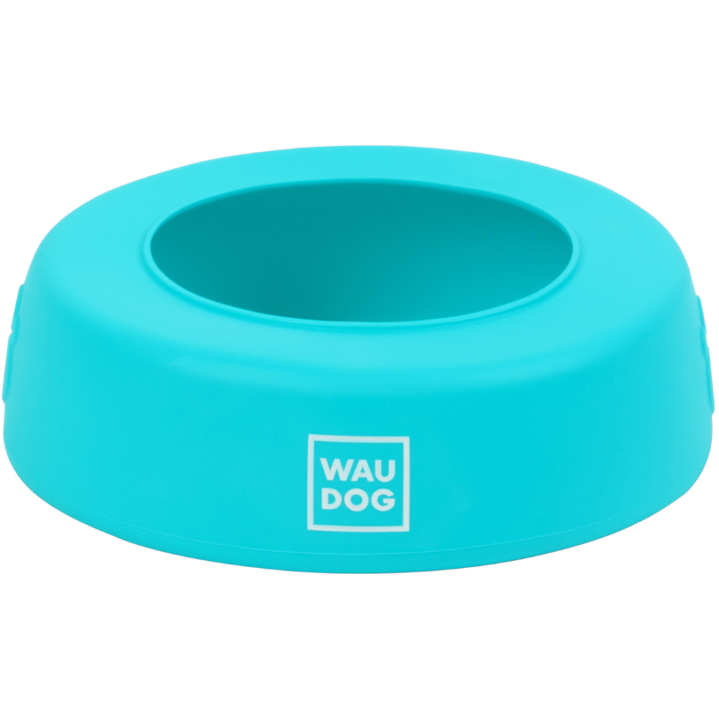 Посуд для собак WAUDOG Silicone Миска-непроливайка 750 мл блакитна (50782) - зображення 1