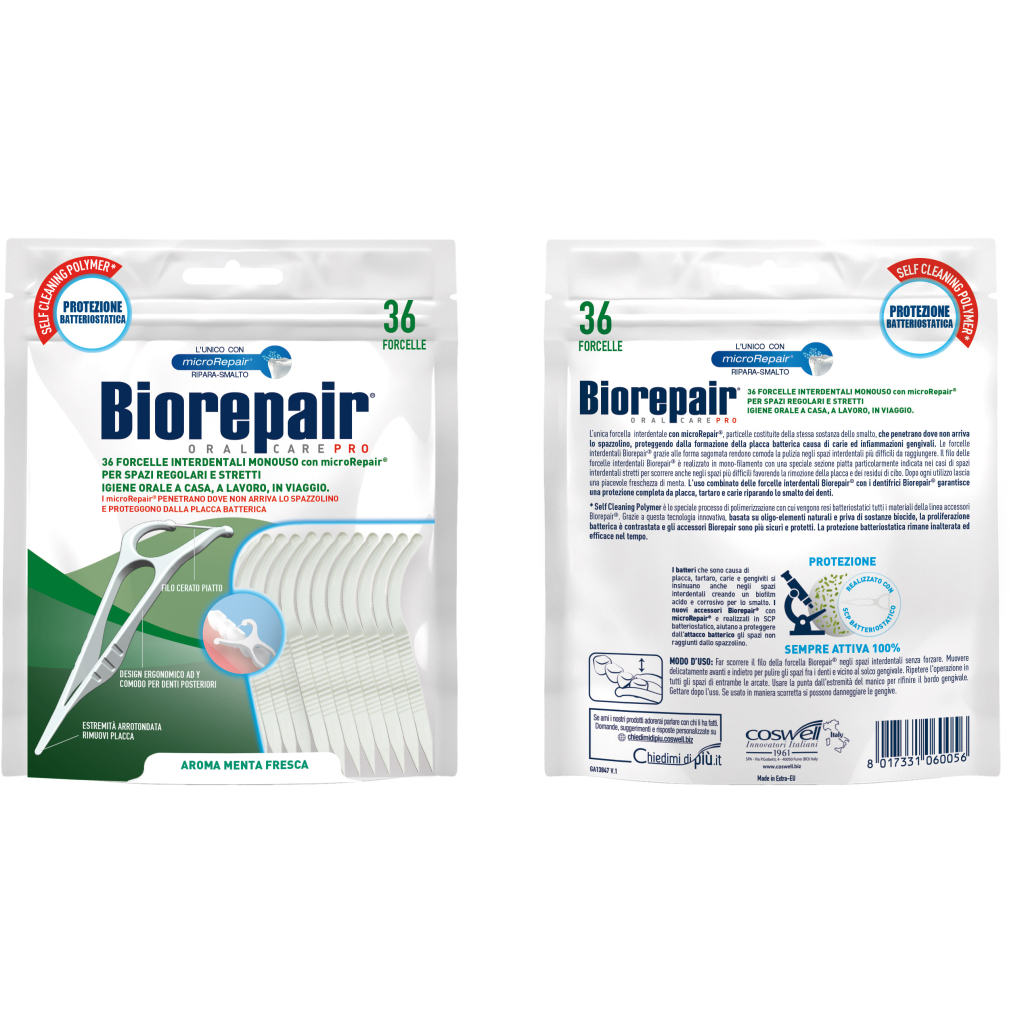 Флос-зубочистки Biorepair Насичені гідроксиапатитом 36 шт. (8017331060056) - изображение 2