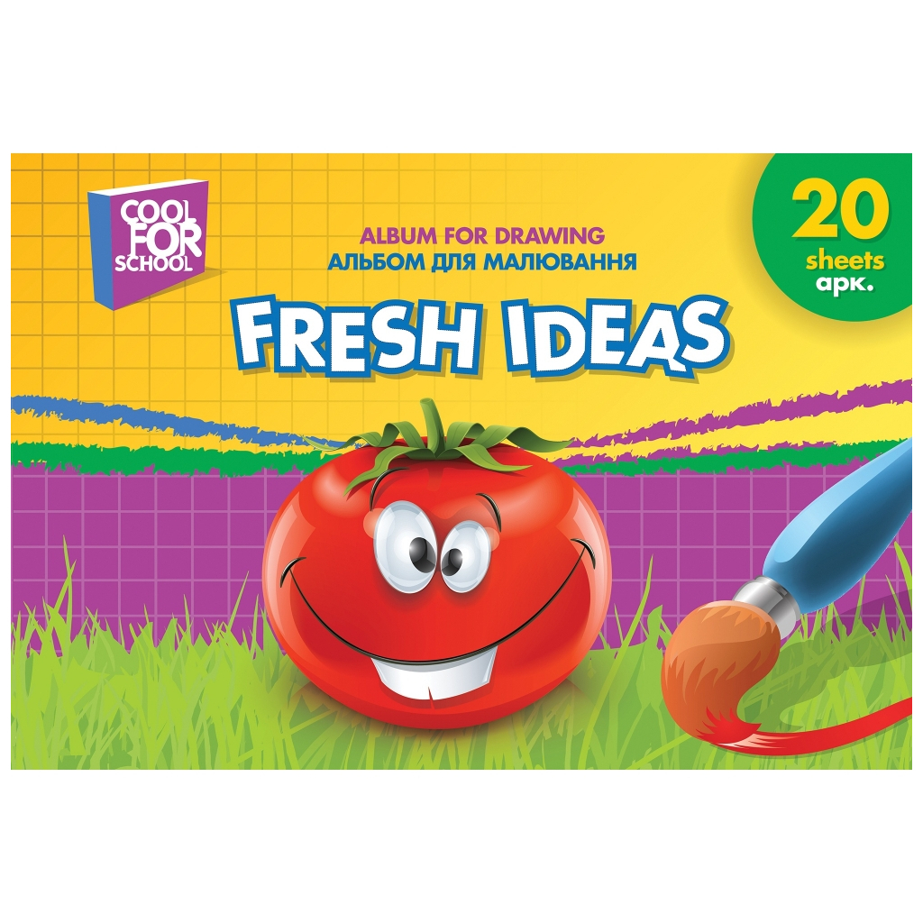 Альбом для малювання Cool For School на пружині, 20 аркушів Fresh Ideas (CF60903-01) - зображення 1