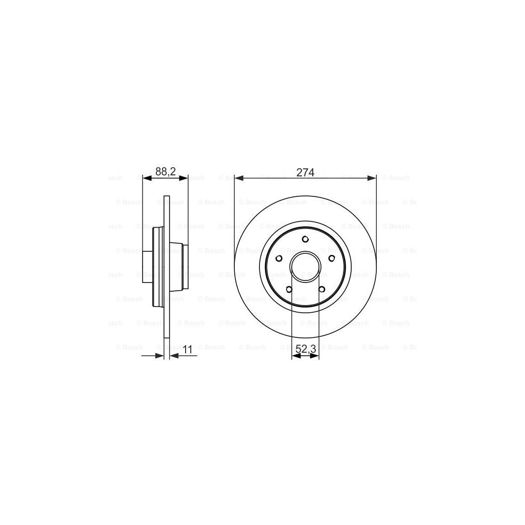 Гальмівний диск Bosch 0 986 479 695 - зображення 5