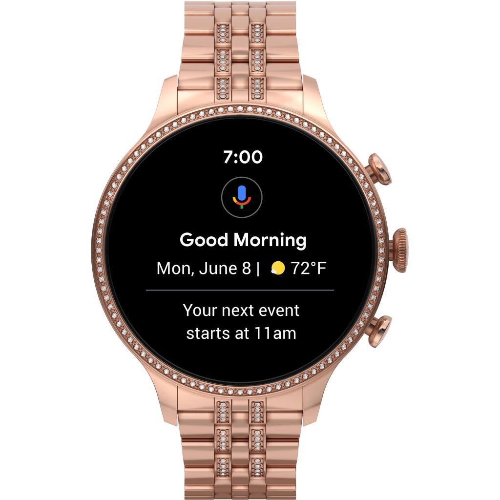 Смарт-годинник Fossil Gen 6 Rose Gold-Tone Stainless Steel (FTW6077) - зображення 3