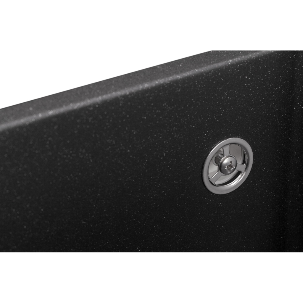 Мийка кухонна GRANADO Under top black shine (gr1901) - зображення 5