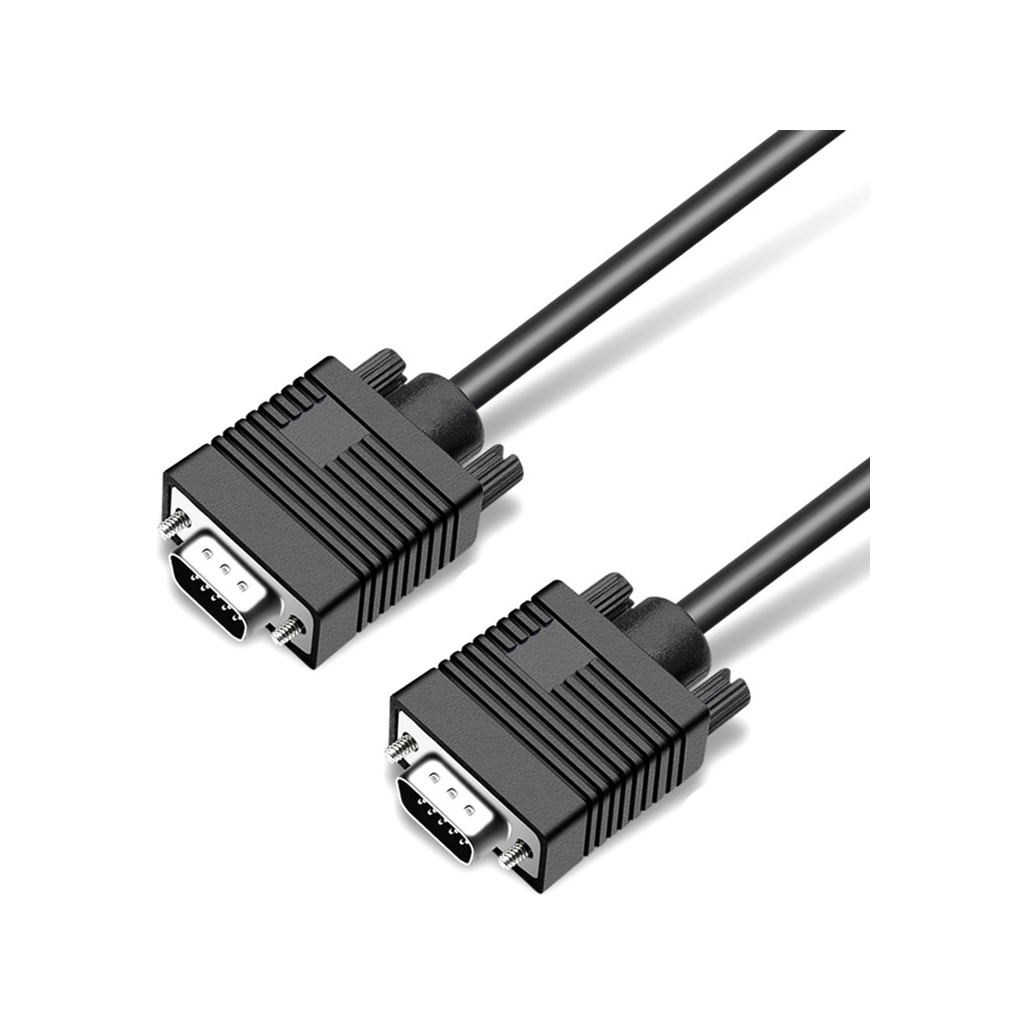 Кабель мультимедійний VGA 5.0m HD15M/HD15M (3+9С) Prologix (PR-VGA-VGA-P-06-28-5m) - зображення 1