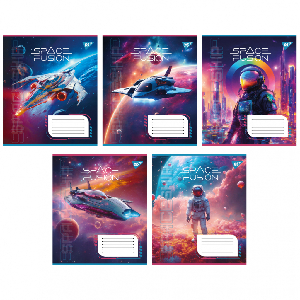 Зошит Yes Space fusion А5 60 аркушів лінія (767162) - зображення 1