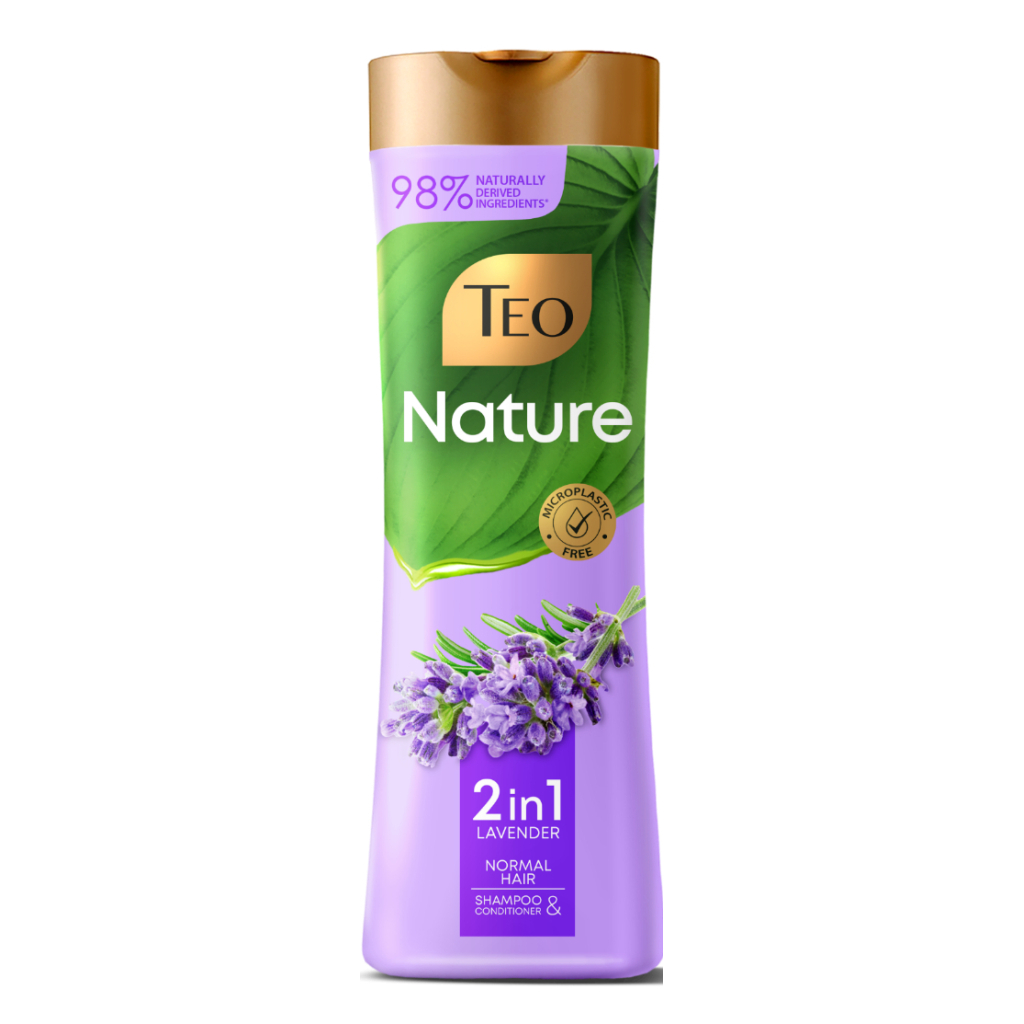 Шампунь Teo Beauty Nature 2 in 1 Lavender Shampoo & Conditioner 350 мл (3800024046759) - изображение 1