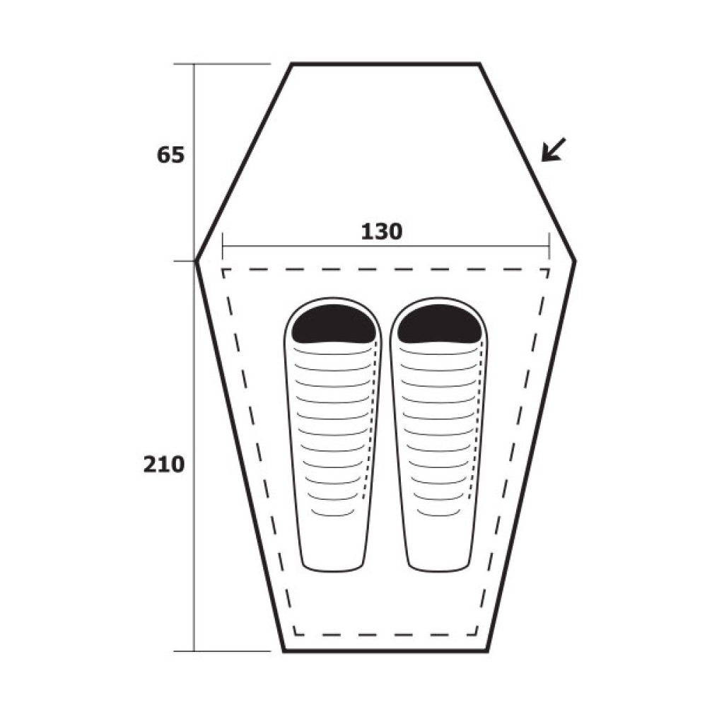 Намет Trimm Delta-D lime green (001.009.0077) - зображення 3