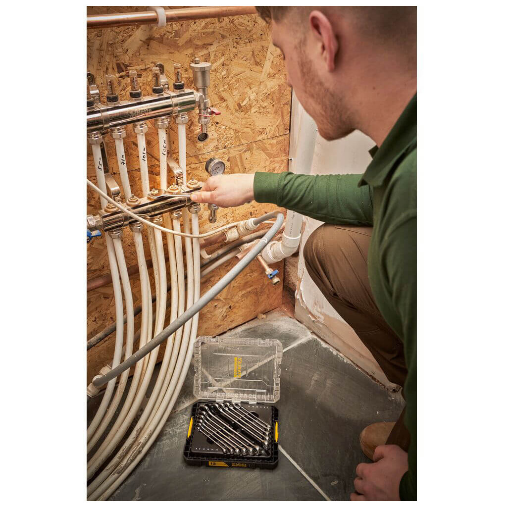 Ключ Stanley FATMAX комбінований, 12 шт: 6-17мм (FMMT98104-0) - зображення 10