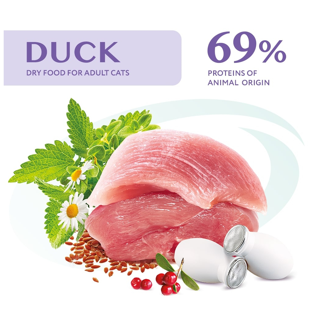 Сухий корм для кішок Optimeal для дорослих зі смаком качки 4 кг (B1840701) - зображення 2