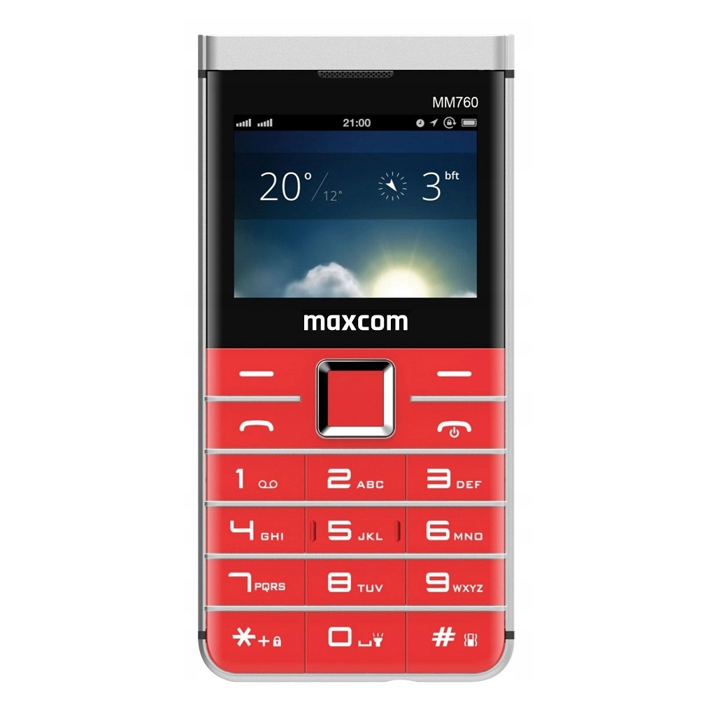 Мобільний телефон Maxcom MM760 Red (5908235974880) - зображення 1