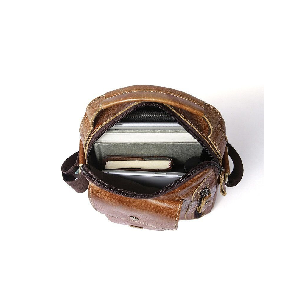 Сумка Vintage Світло-коричнева (14766) - зображення 3