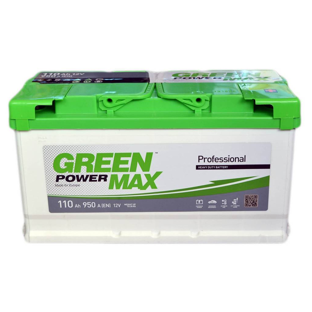 Акумулятор автомобільний GREEN POWER MAX 110Аh (000022370) - зображення 1