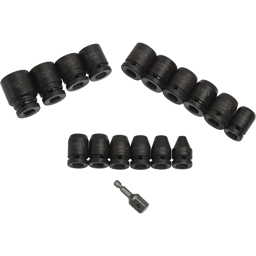 Набір торцевих головок DeWALT ударних торцевих 1/2" EXTREME IMPACT, 17 шт (DT7506) - picture 2