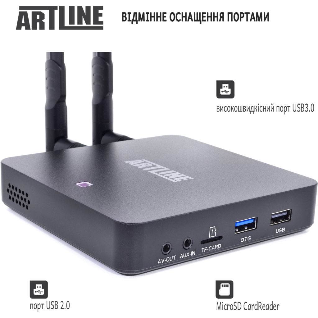 Медіаплеєр Artline TvBox KM6 (KM6) - зображення 4