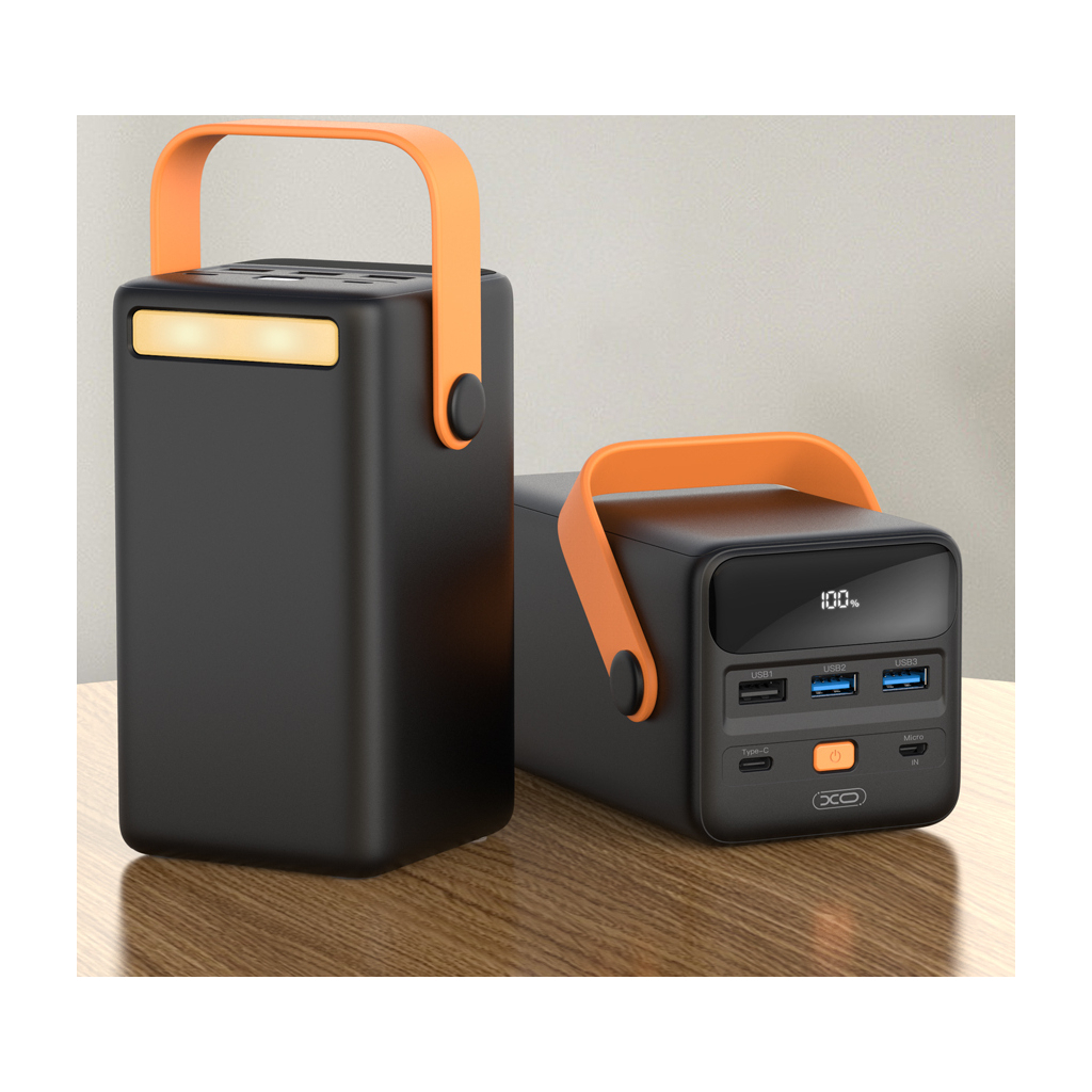 Батарея універсальна XO 50000mAh, PD/20W, QC3.0/22.5W, flashlight, Input(Type-C,MicroUSB), Output(3*USB,Type-C) (XO-PR168 / 29187) - зображення 7