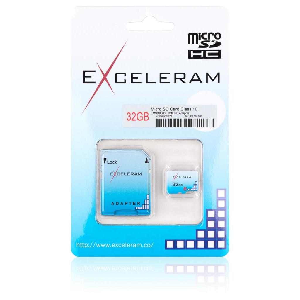 Карта пам'яті eXceleram 32GB microSD class 10 Color series (EMSD0006) - зображення 2