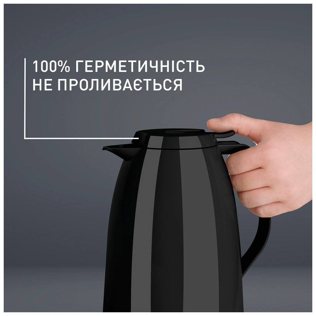 Термос Tefal Mambo, 1.5л, пластик, чорний (K3037212) - изображение 7