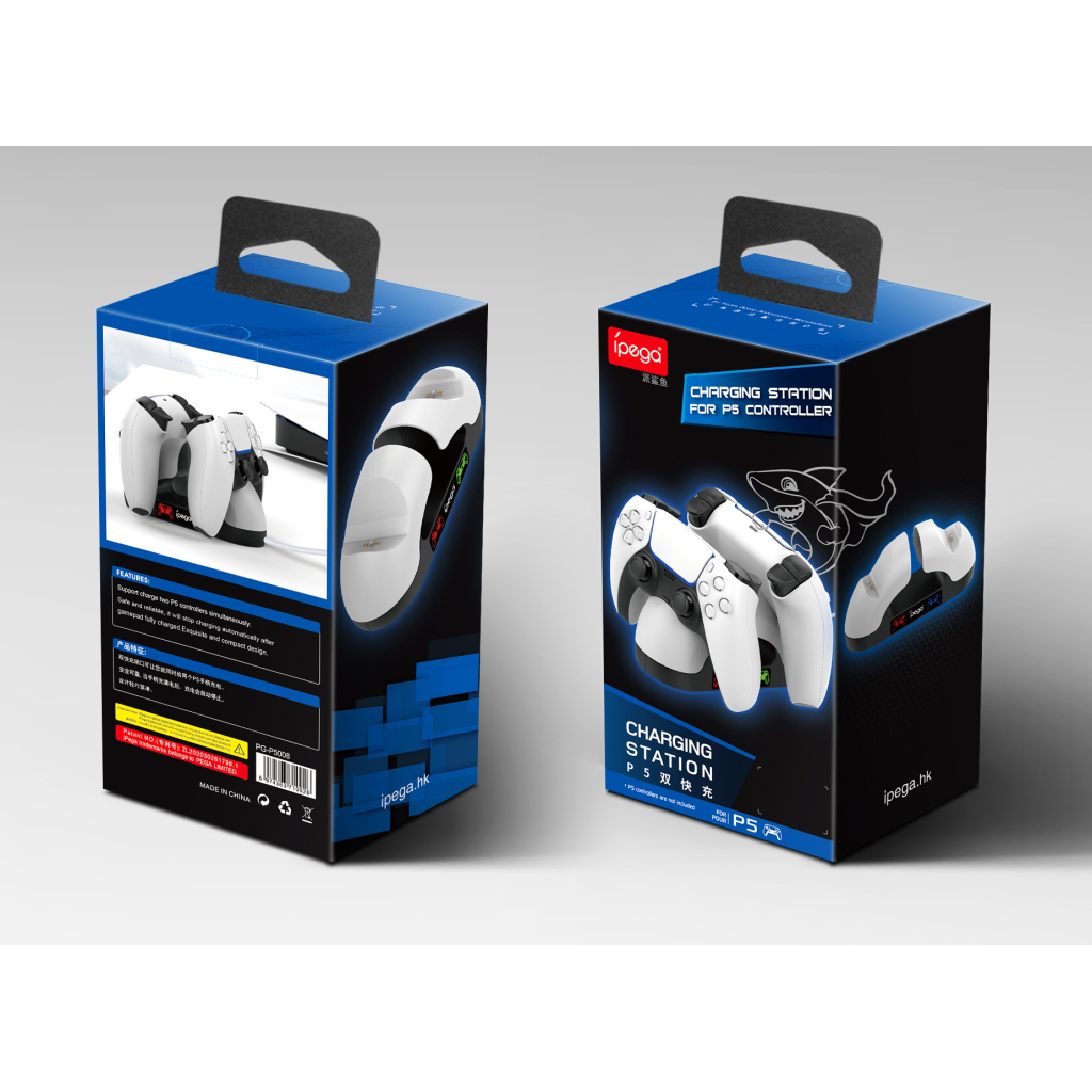 Зарядний пристрій iPega PG-P5008 Для геймпадів PS5 (PG-P5008) - изображение 6