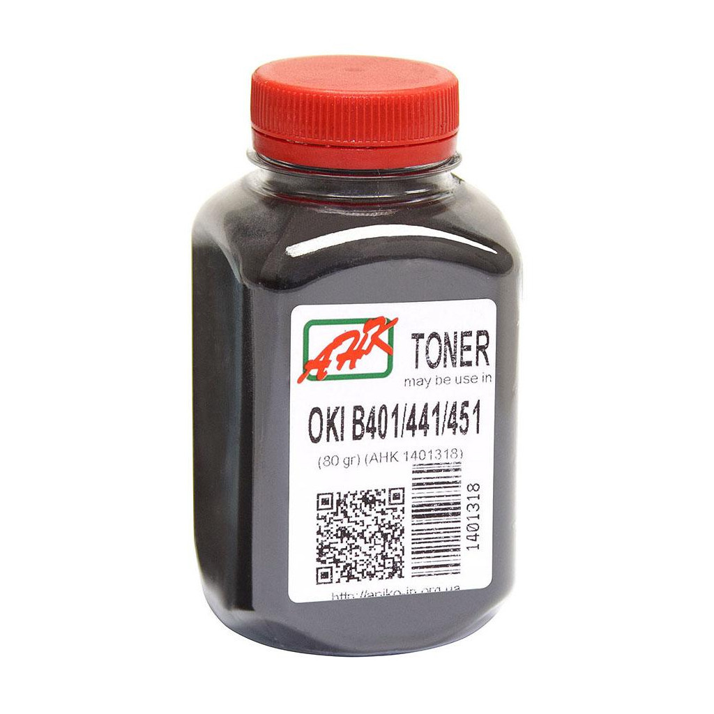 Тонер AHK OKI B401/B441/B451 80г Black (1401318) - изображение 1