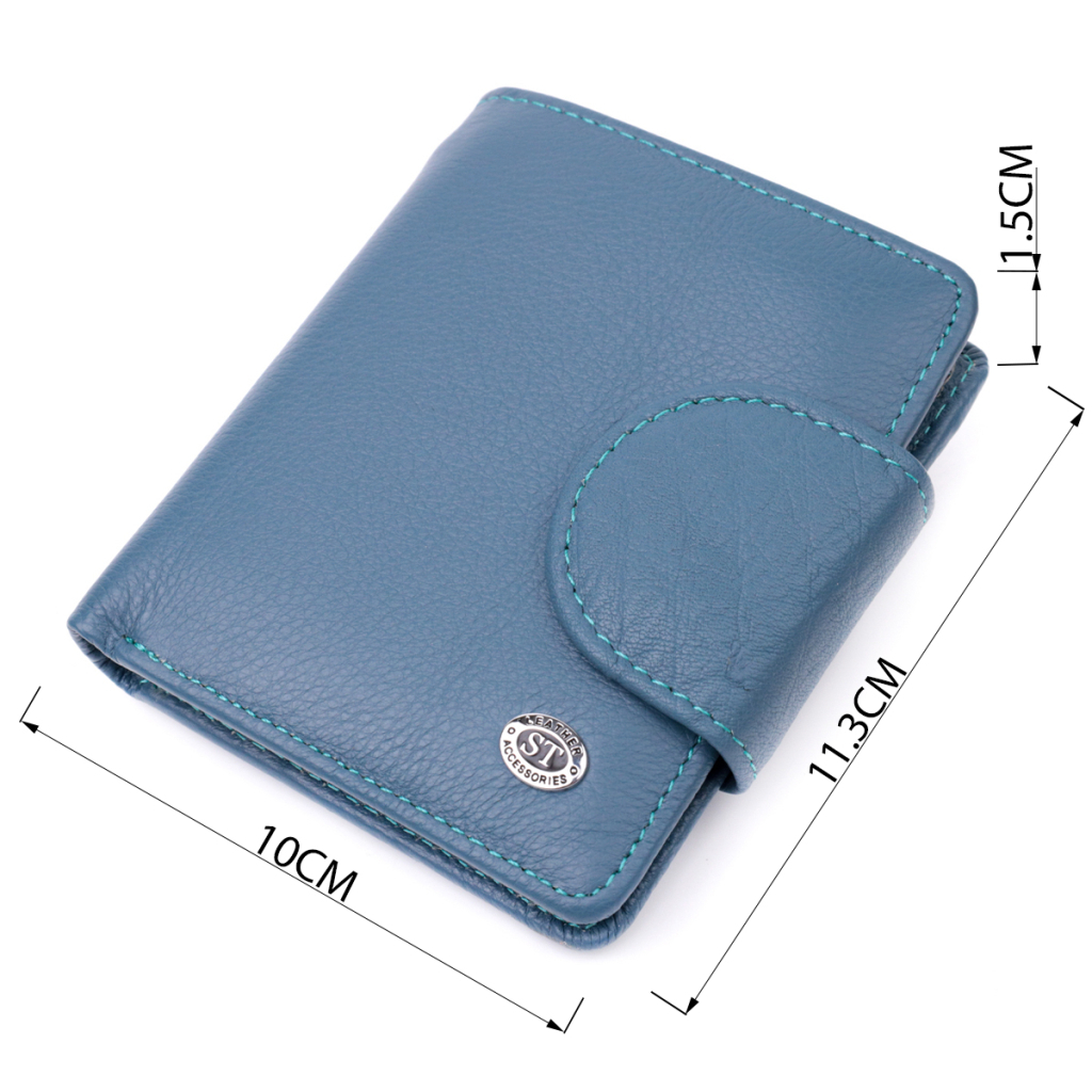 Портмоне ST Leather Бірюзове (19457) - зображення 3