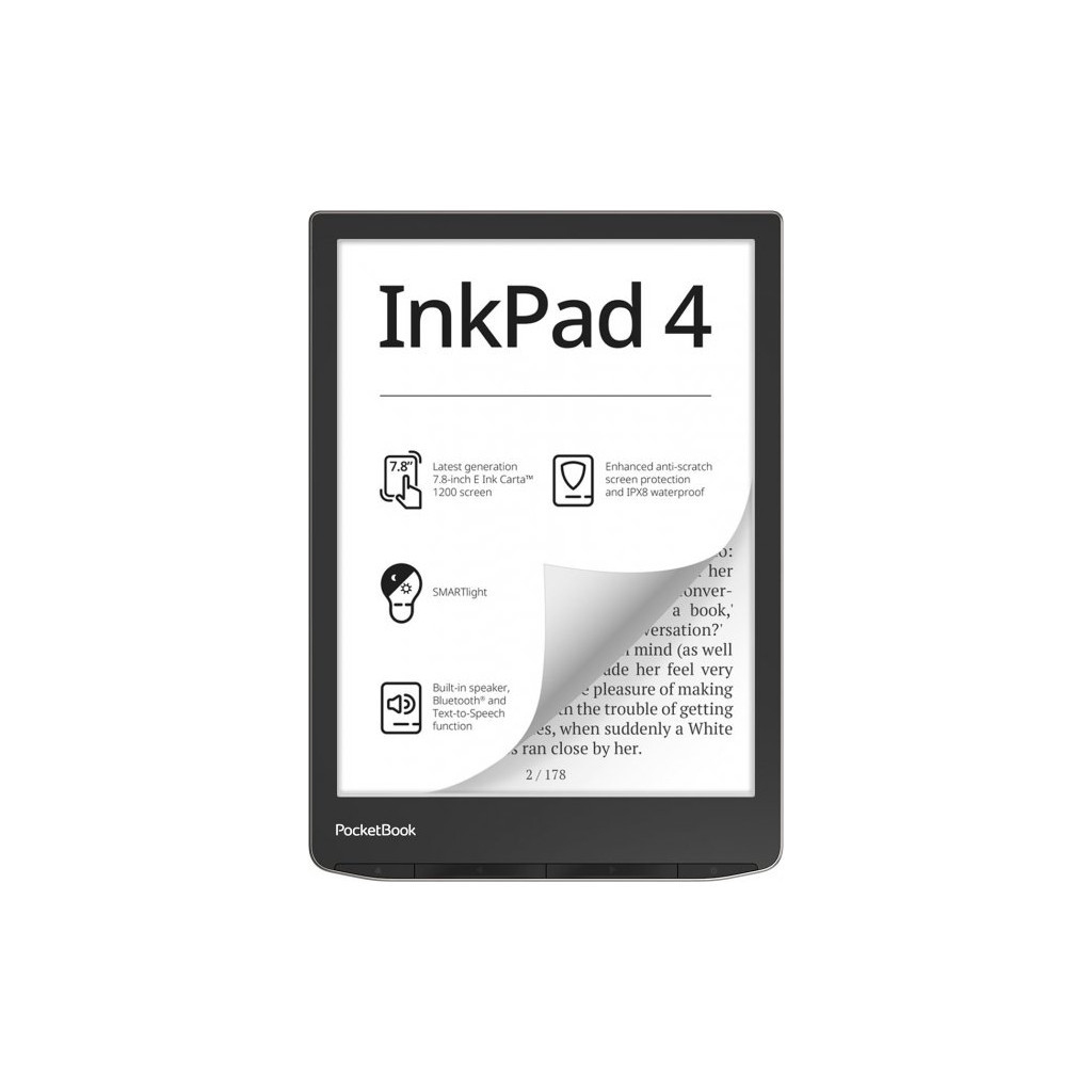 Електронна книга Pocketbook 743G InkPad 4, Stardust Silver (PB743G-U-CIS) - зображення 1