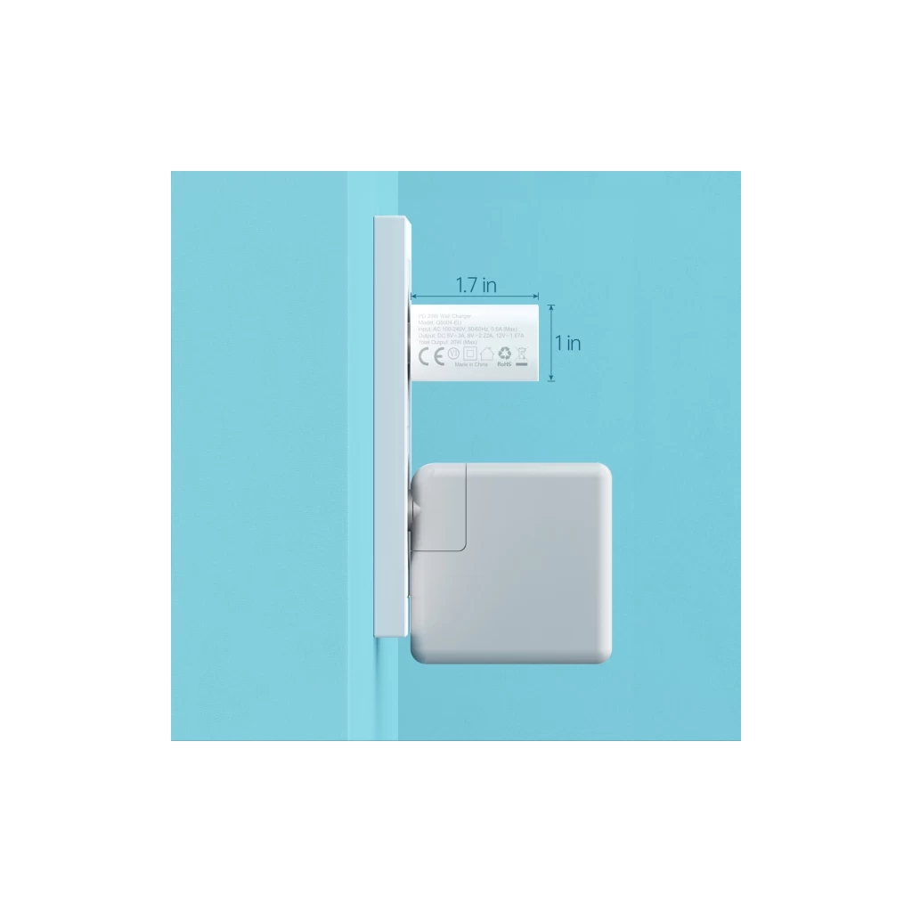 Зарядний пристрій Choetech USB-С 20W PD/QC (Q5004-EU-WH) - зображення 4