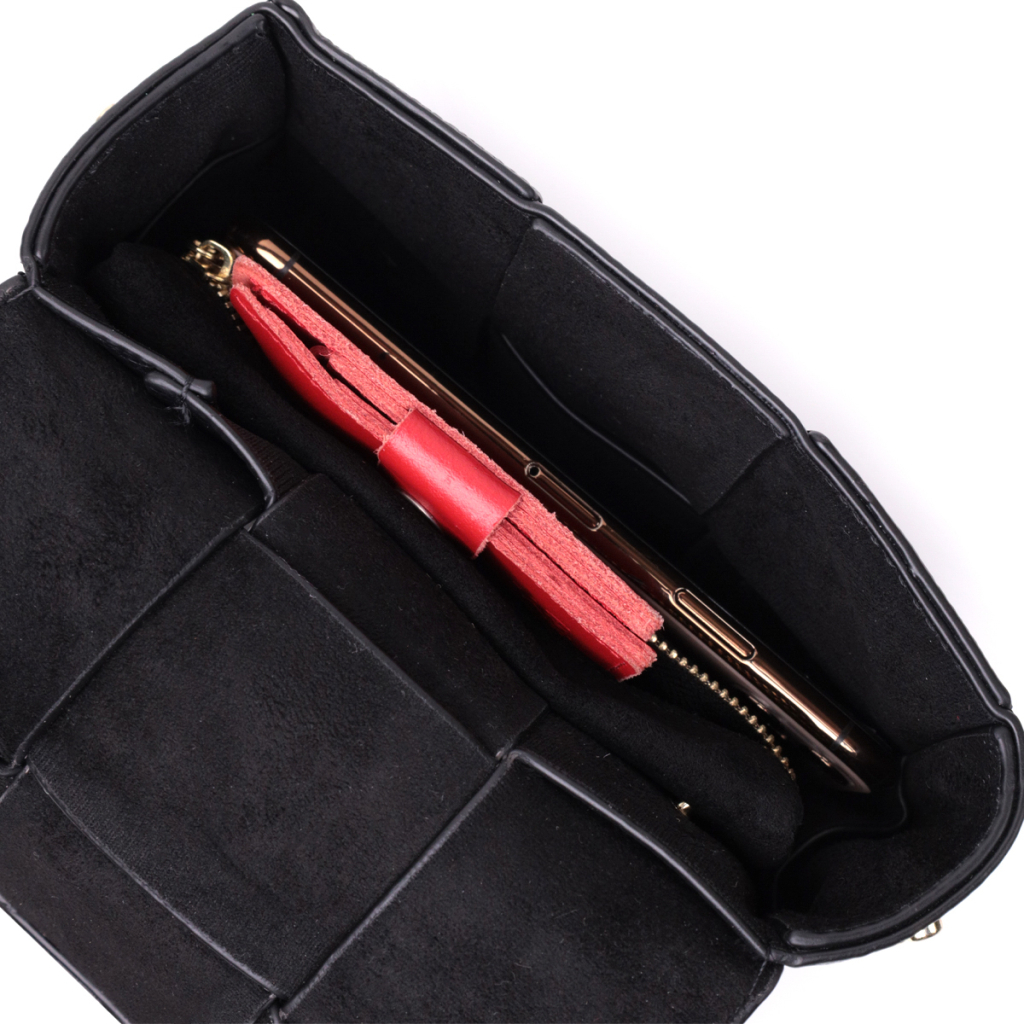 Сумка Vintage Жіноча з плетіннями з натуральної шкіри Чорна (22313) - зображення 5